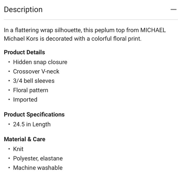 🍂 Michael Kors Wrap Peplum Knit Top - Picture 3 of 12